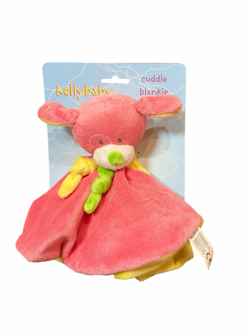 Kellybaby Security Blanket Lovey Plush Dog Handkerchief New